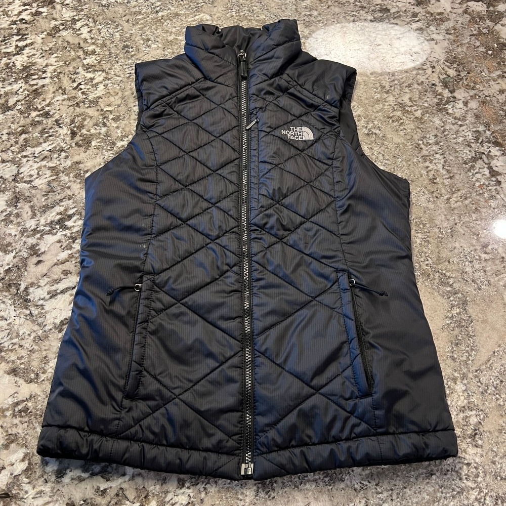 The‎ North Face Womens Thermoball Quilted Puffer Vest Black XS Packable Zip Up